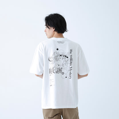 【KAMITSUBAKI STUDIO×HELLO OSAKA】Tシャツ／WHITE／KAMITSUBAKI STUDIO presents バーチャル謎解きミステリー「魔女謎解」with HELLO OSAKA OFFICIAL GOODS