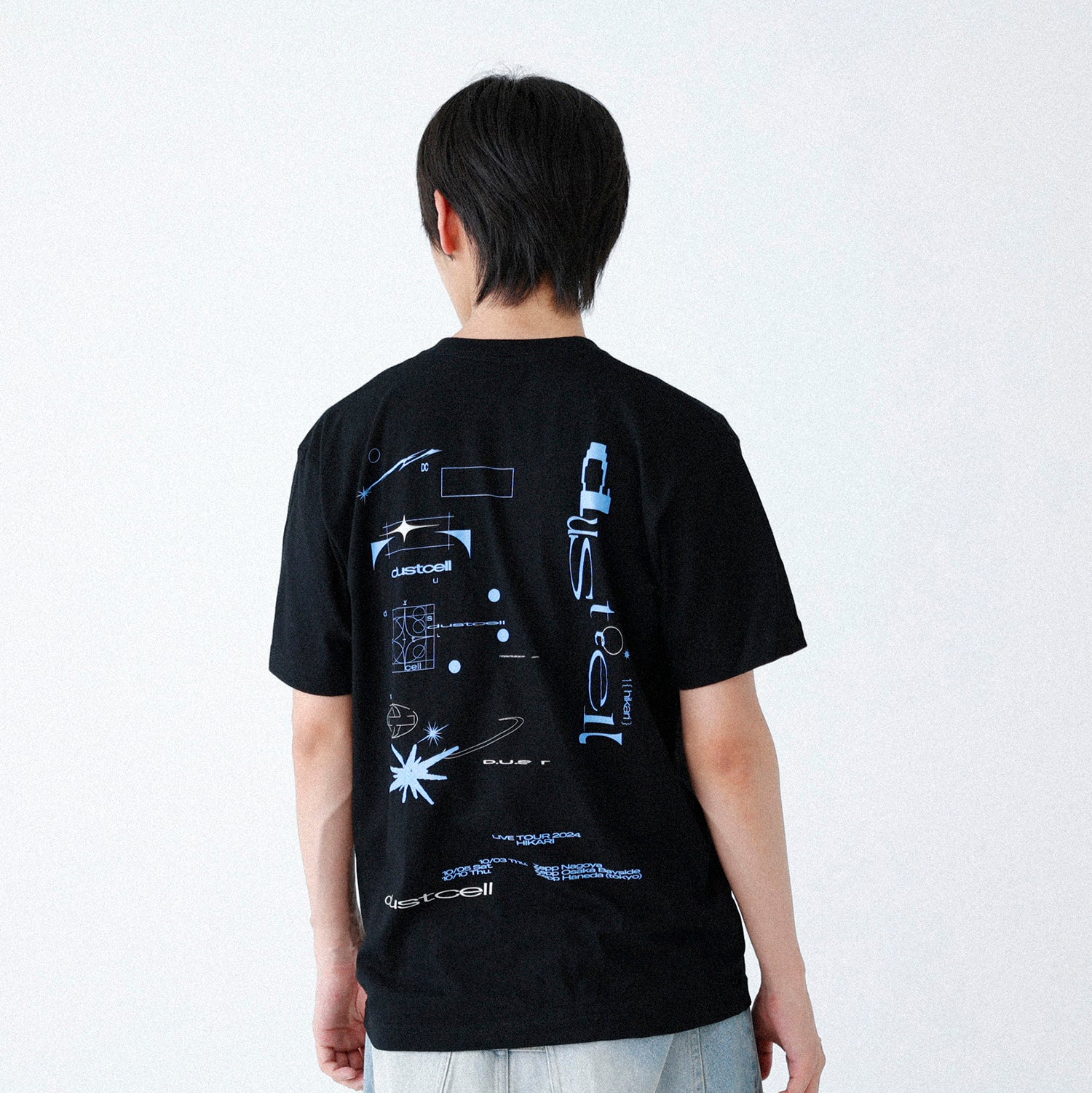 DUSTCELL】「光」グラフィックTシャツ／BLACK／DUSTCELL TOUR 2024「光