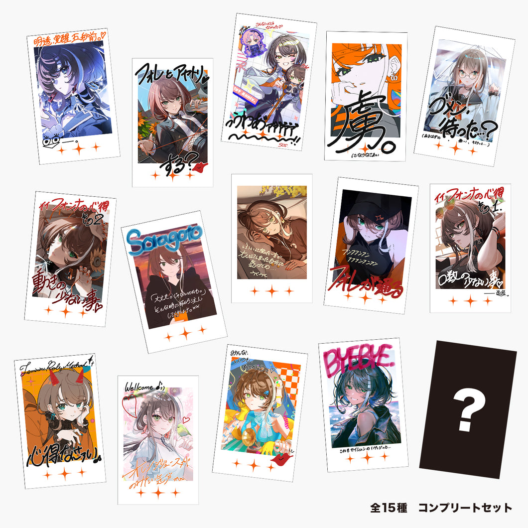 明透】インスタントフォト風カード コンプリートセット ver.（全15種
