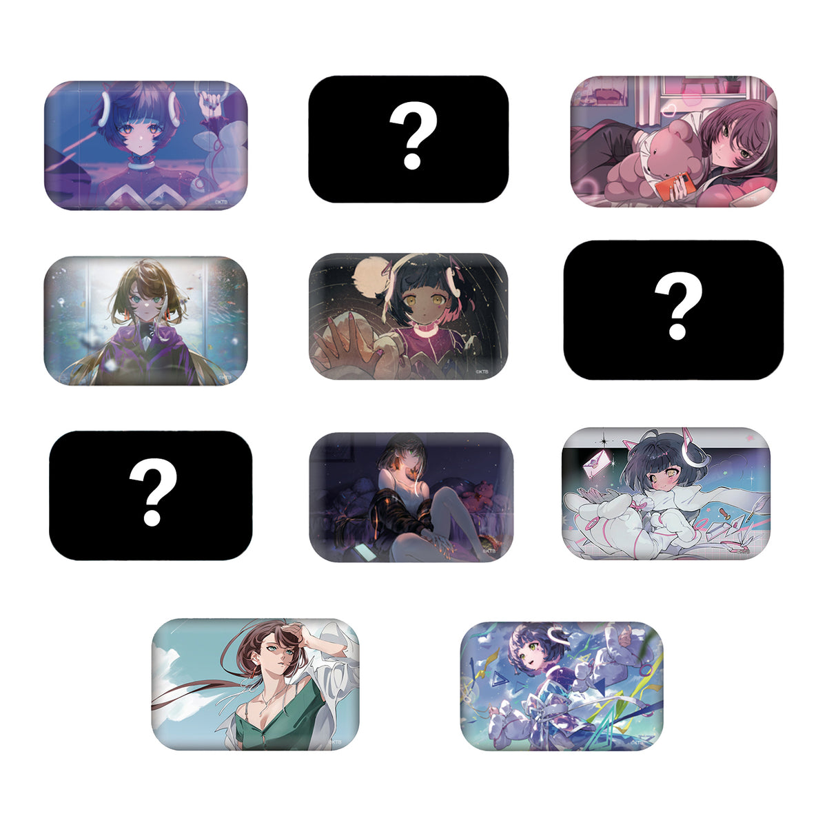 【Albemuth】スクエアランダム缶バッジ／KAMITSUBAKI STUDIO 2023 Special Summer goods