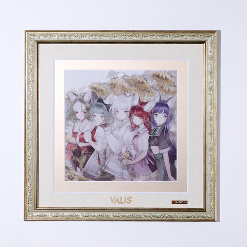 【VALIS】額装アート（シリアルナンバー入り）／7th ONE-MAN LIVE「彷徨フォーエバー」OFFICIAL MEMORIAL GOODS・Blu-ray ＆ 6th ONE-MAN LIVE「喝采カーテンコール」Blu-ray