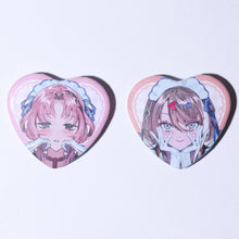 画像をギャラリービューアに読み込む, 【琶舞】ハート缶バッジ 琶舞 ver.／「ときめく・恋する・あすべまる！」
