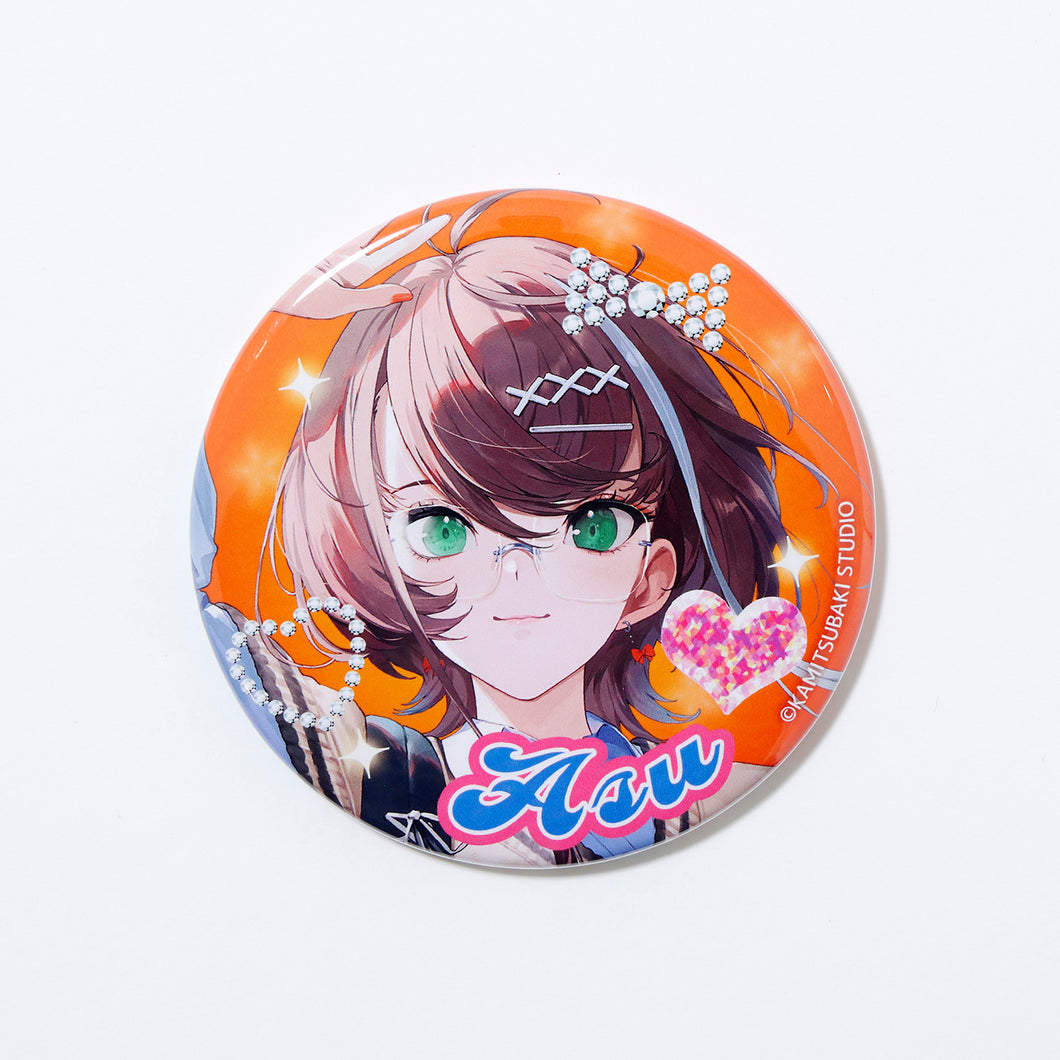 【明透】ビッグKV缶バッジ  ASCHOOL! ver.／2nd ONE-MAN LIVE「BIRTH」& 4周年記念イベント「さまーすくーる ASCHOOL!」official goods