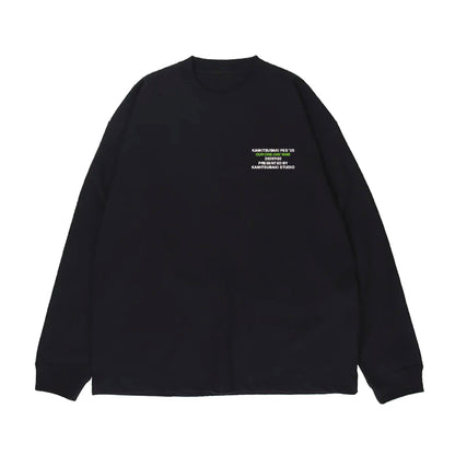 【KAMITSUBAKI STUDIO】ビックシルエット ロングスリーブTシャツ メインキービジュアル ver.／BLACK／KAMITSUBAKI FES ’25 OUR ONE-DAY WAR