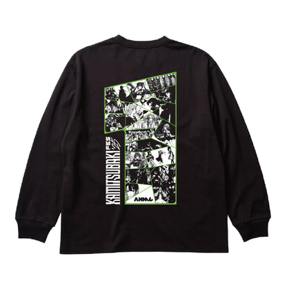【KAMITSUBAKI STUDIO】ビックシルエット ロングスリーブTシャツ メインキービジュアル ver.／BLACK／KAMITSUBAKI FES ’25 OUR ONE-DAY WAR