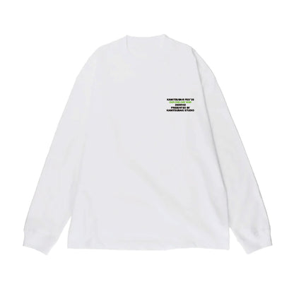 【KAMITSUBAKI STUDIO】ビックシルエット ロングスリーブTシャツ メインキービジュアル ver.／WHITE／KAMITSUBAKI FES ’25 OUR ONE-DAY WAR