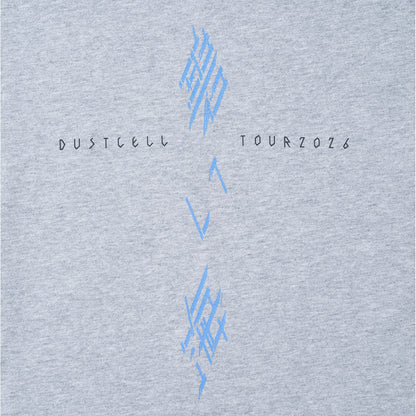 【DUSTCELL】ビックシルエットTシャツ／MIX GRAY／DUSTCELL TOUR 2026「碧い海」