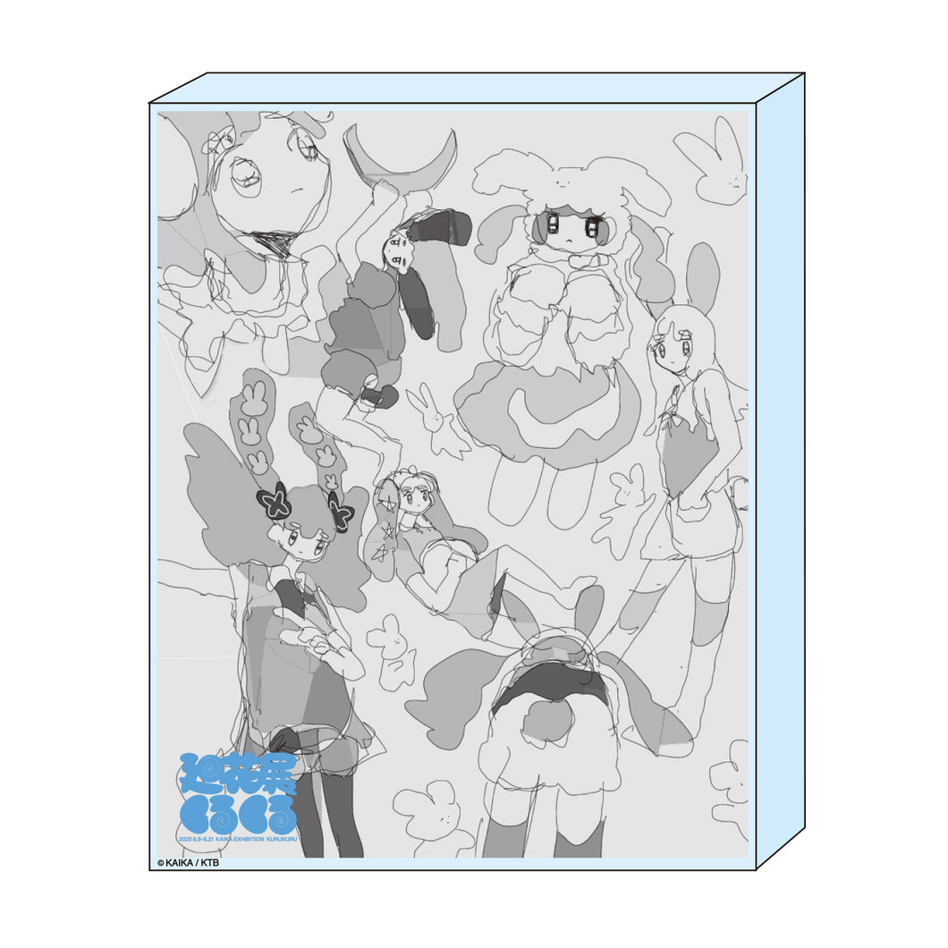【廻花】アクリルブロックB／廻花展「くるくる」OFFICIAL GOODS