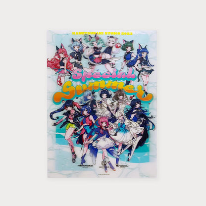【KAMITSUBAKI STUDIO】Virtual Artist レンチキュラー大判ステッカー／KAMITSUBAKI STUDIO 2023 Special Summer goods