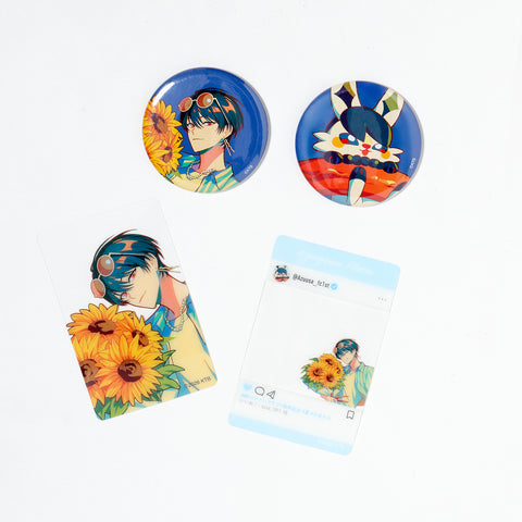 【梓川】クリアカード＆缶バッジセット／梓川 OFFICIAL FAN CLUB 1st Anniversary GOODS