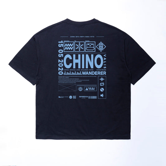 【VALIS】ビッグシルエット メッセージTシャツ CHINO ver.／6th ONE-MAN LIVE「喝采カーテンコール」