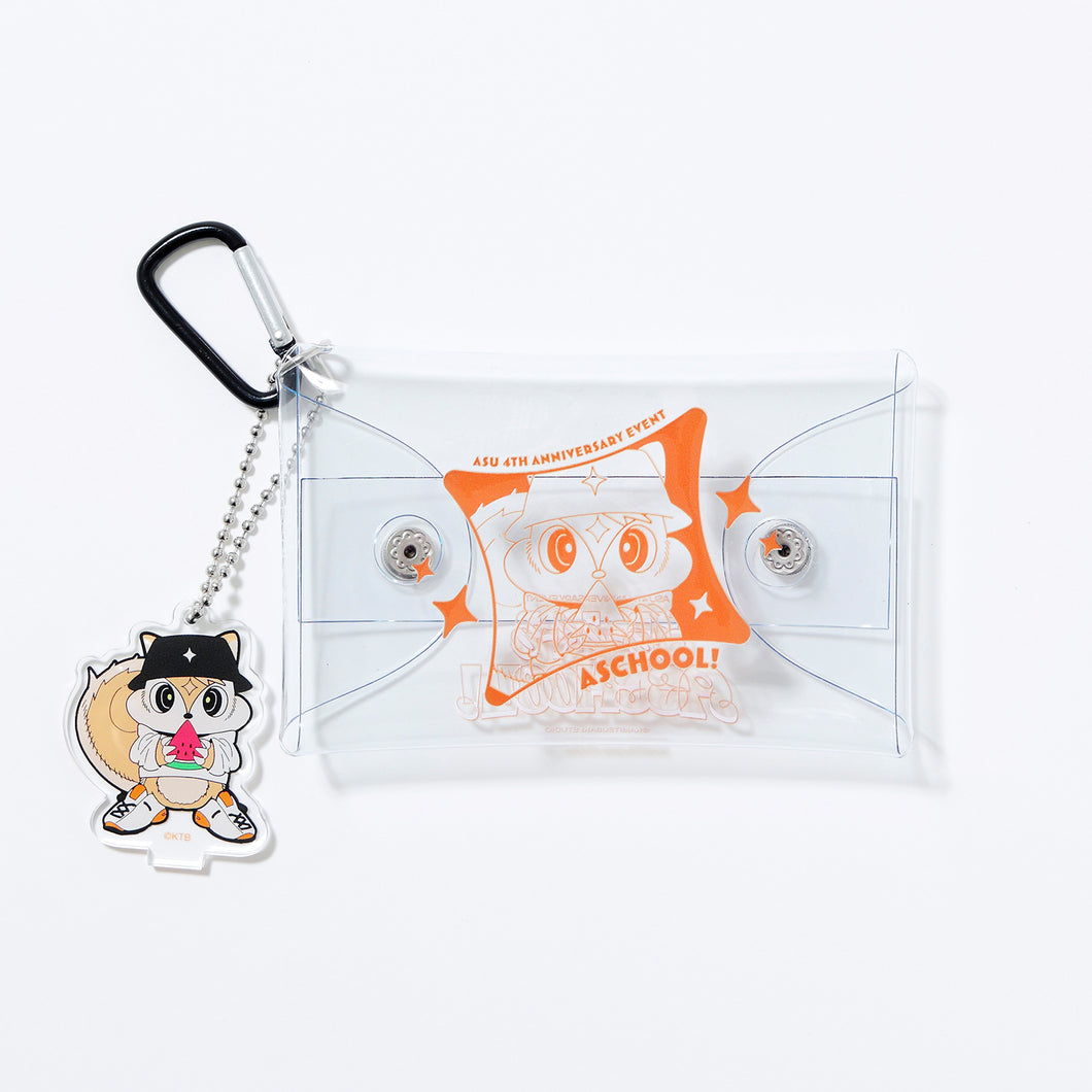【明透】クリアコインケース&夏リ透ミニアクスタキーホルダー／2nd ONE-MAN LIVE「BIRTH」& 4周年記念イベント「さまーすくーる ASCHOOL!」official goods