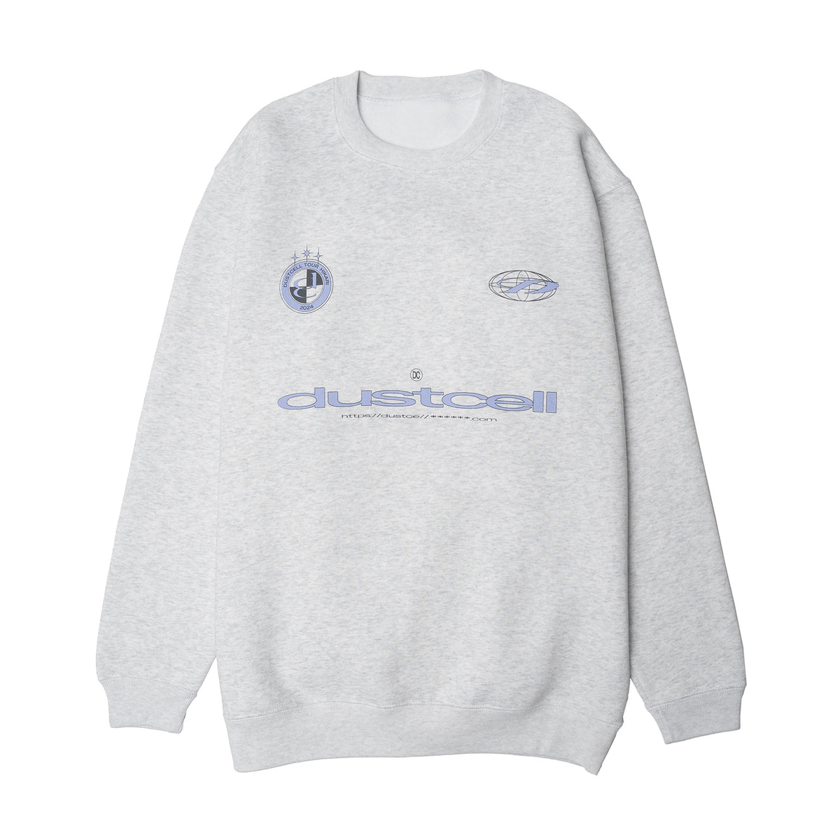 【DUSTCELL】「光」グラフィッククルーネックスウェット／ASH GRAY／DUSTCELL TOUR 2024「光」第二弾