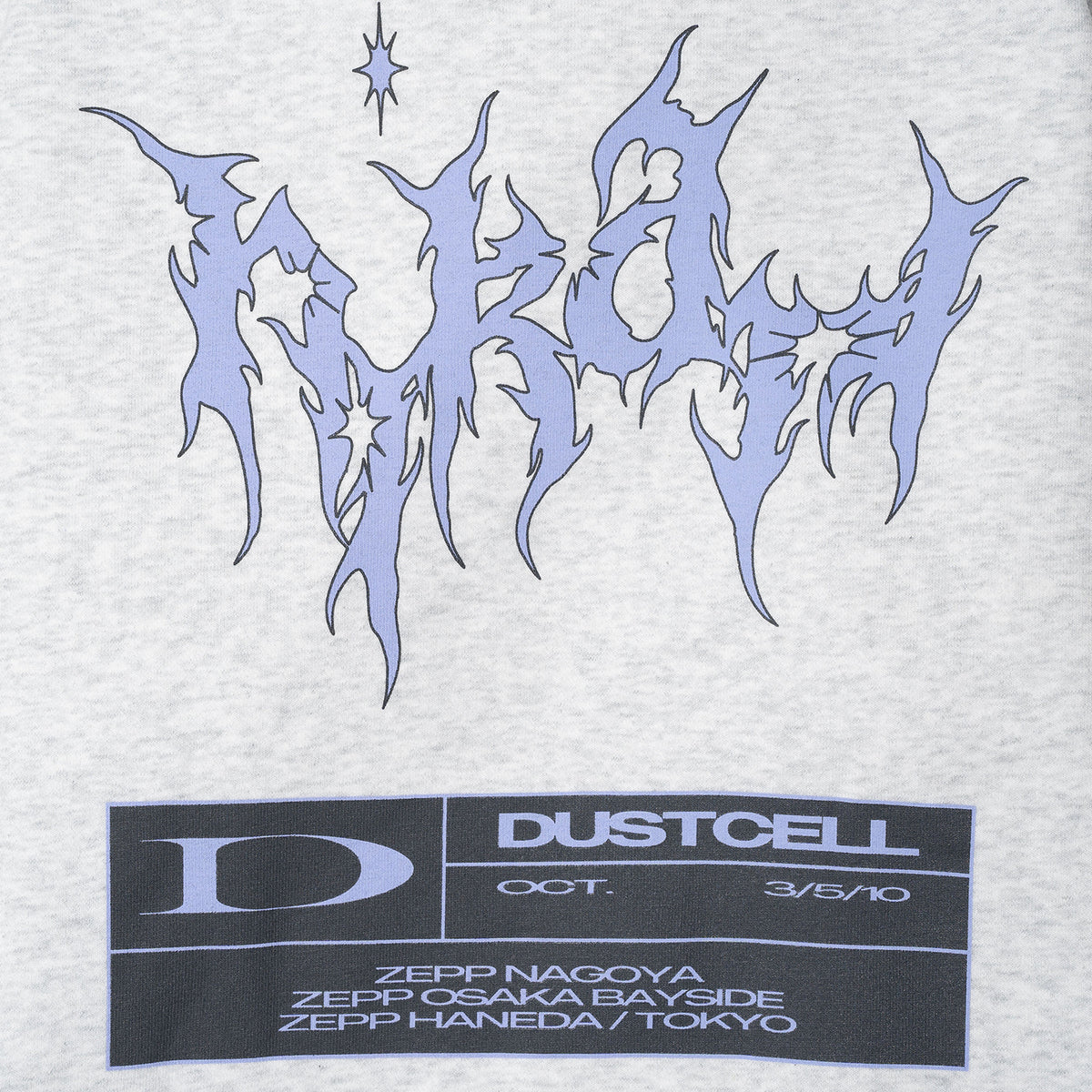 【DUSTCELL】「光」グラフィッククルーネックスウェット／ASH GRAY／DUSTCELL TOUR 2024「光」第二弾