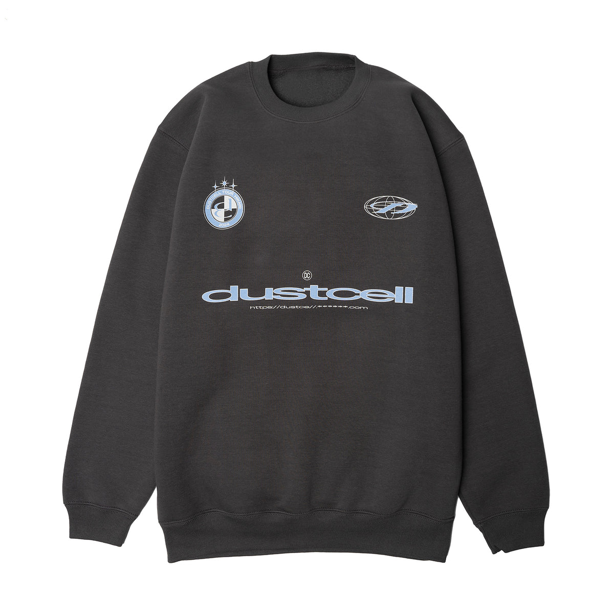 【DUSTCELL】「光」グラフィッククルーネックスウェット／DARK GRAY／DUSTCELL TOUR 2024「光」第二弾