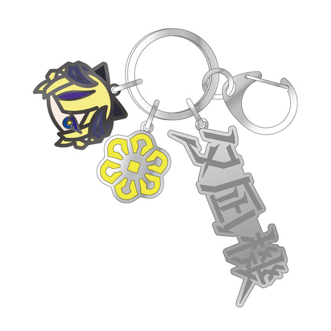 【少女革命計画】メタルキーホルダー 夕凪機／罪十罰 Virtual mini Live「Petalstride -青嵐-」OFFICIAL GOODS