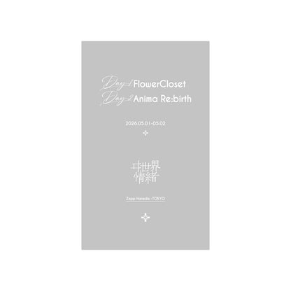 【ヰ世界情緒】モチーフ刺繍シャツ／2DAYS LIVE DAY1「Flower Closet」 DAY2「Anima Re:birth」OFFICIAL GOODS
