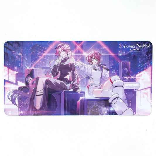【明透・琶舞】デスクマット Cross Night LIVE ver.／virtual mini live「Cross Night LIVE」official goods
