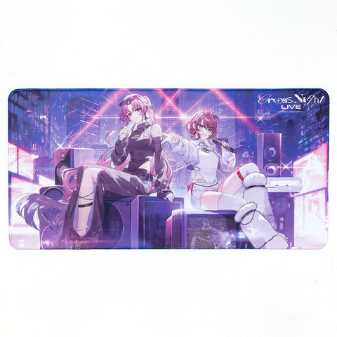 【明透・琶舞】デスクマット Cross Night LIVE ver.／virtual mini live「Cross Night LIVE」official goods