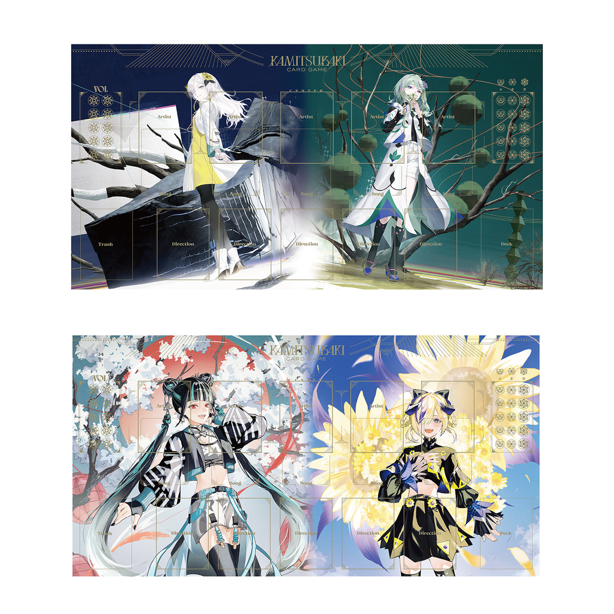 【神椿TCG】スターターデッキ デラックスセット（春猿火・夕凪機＆ヰ世界情緒・氷夏至）／KAMITSUBAKI CARD GAME ブースターパック第7弾 ＆ スターターデッキ第3弾 ＆ OFFICIAL GOODS