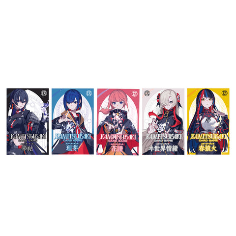 【KAMITSUBAKI STUDIO】FMS受注限定 スターター5個セット✳︎特典カード付き／KAMITSUBAKI CARD GAME STARTER DECK ＆ OFFICIAL GOODS
