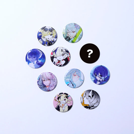 【少女革命計画】 ランダム缶バッジ（全10種）／罪十罰 Virtual mini Live「Petalstride -青嵐-」OFFICIAL GOODS