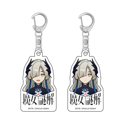 【KAMITSUBAKI STUDIO×HELLO OSAKA】キーホルダー2個セット 夜河 世界（ヰ世界情緒）／KAMITSUBAKI STUDIO presents バーチャル謎解きミステリー「魔女謎解」with HELLO OSAKA OFFICIAL GOODS