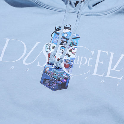 【DUSTCELL】「DUSTCELL apt.」フーディー／BLUE GRAY／EXHIBITION「DUSTCELL apt. -apartment- 」OFFICIAL GOODS