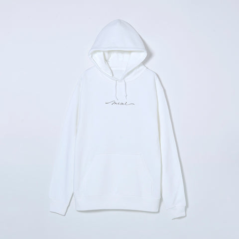 【MIMI】ロゴパーカー／WHITE／2nd Album「夜をだきしめる時。」OFFICIAL GOODS