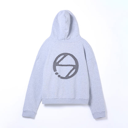 【幸祜】LOGO ZIP HOODIE／GRAY／MAISON KOKO pre open