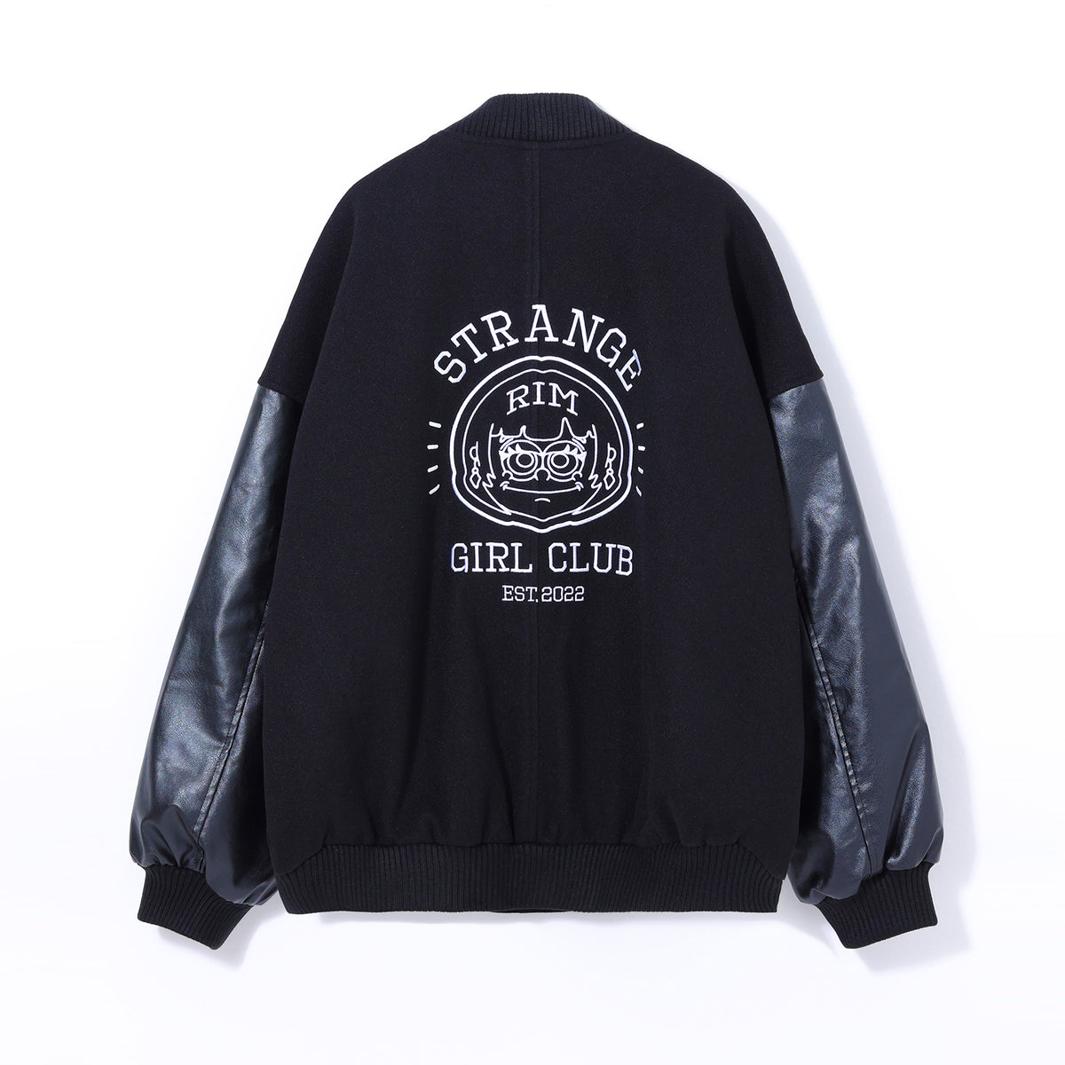 【理芽】「STRANGE GIRL CLUB」RIM×LiLi イラストバーシティジャケット／「STRANGE GIRL CLUB」3rd ANNIV.