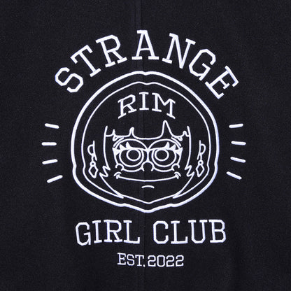 【理芽】「STRANGE GIRL CLUB」RIM×LiLi イラストバーシティジャケット／「STRANGE GIRL CLUB」3rd ANNIV.