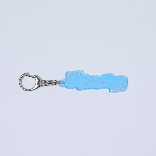 【MIMI】ロゴカラーアクリルキーホルダー／LIGHT BLUE／2nd Album「夜をだきしめる時。」OFFICIAL GOODS