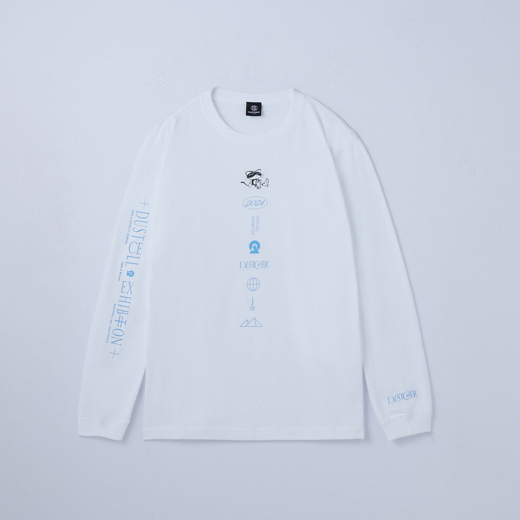 【DUSTCELL】「DUSTCELL apt.」ロングスリーブTシャツ／WHITE／EXHIBITION「DUSTCELL apt. -apartment- 」OFFICIAL GOODS