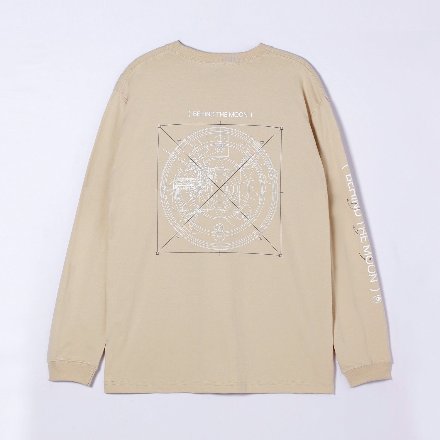 DUSTCELL】「月の裏」ロングスリーブTシャツ／SAND BEIGE／DUSTCELL