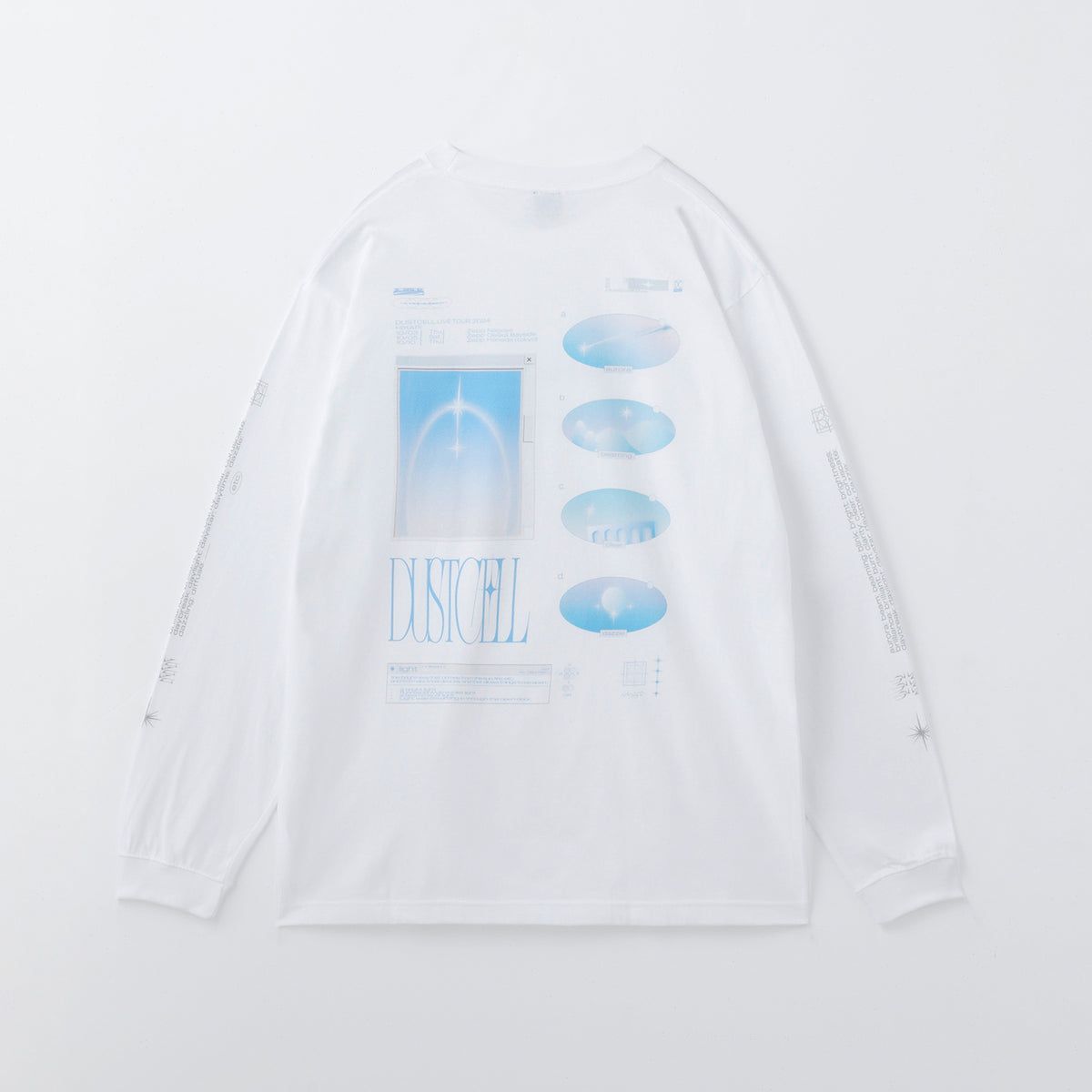 【DUSTCELL】「光」グラフィックロングスリーブTシャツ／WHITE／DUSTCELL TOUR 2024「光」