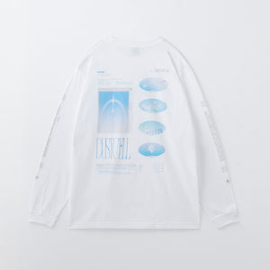 【DUSTCELL】「光」グラフィックロングスリーブTシャツ／WHITE／DUSTCELL TOUR 2024「光」