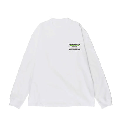 【KAMITSUBAKI STUDIO】ONEグラフィック ロングスリーブTシャツ／WHITE／KAMITSUBAKI FES ’25 OUR ONE-DAY WAR