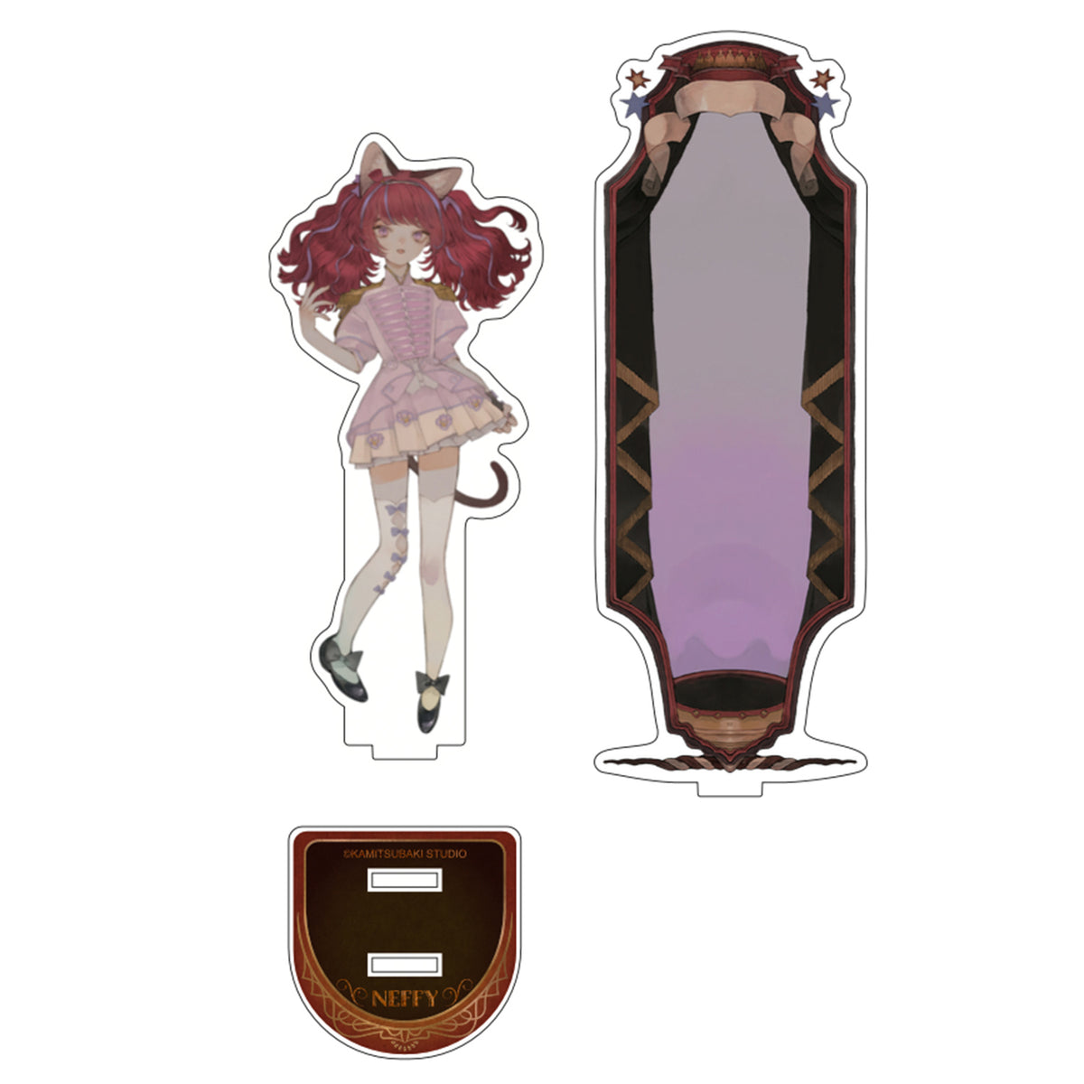【VALIS】背景付きアクリルスタンド NEFFY ver.／新衣装お披露目記念グッズ ＆ 5th ONE-MAN LIVE「未来カレイドスコープ」Blu-ray