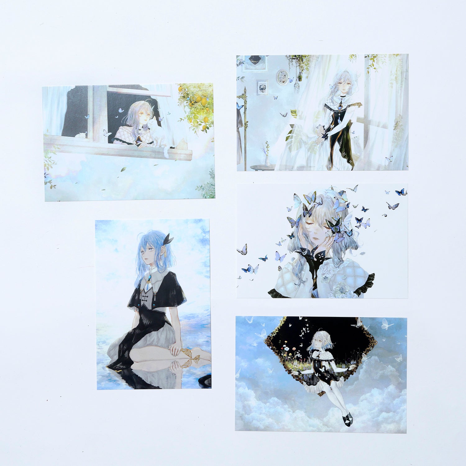 18【CIEL】直筆サイン入りアートフォリオ／「CIEL展」 CIEL】ポストカードセット（5種）／「CIEL展Ⅱ」OFFICIAL GOODS