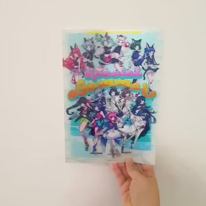 【KAMITSUBAKI STUDIO】Virtual Artist レンチキュラー大判ステッカー／KAMITSUBAKI STUDIO 2023 Special Summer goods