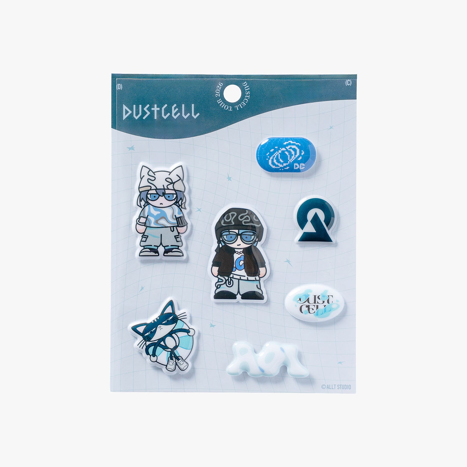 DUSTCELL】ぷくぷくシール／DUSTCELL TOUR 2026「碧い海」 – FINDME