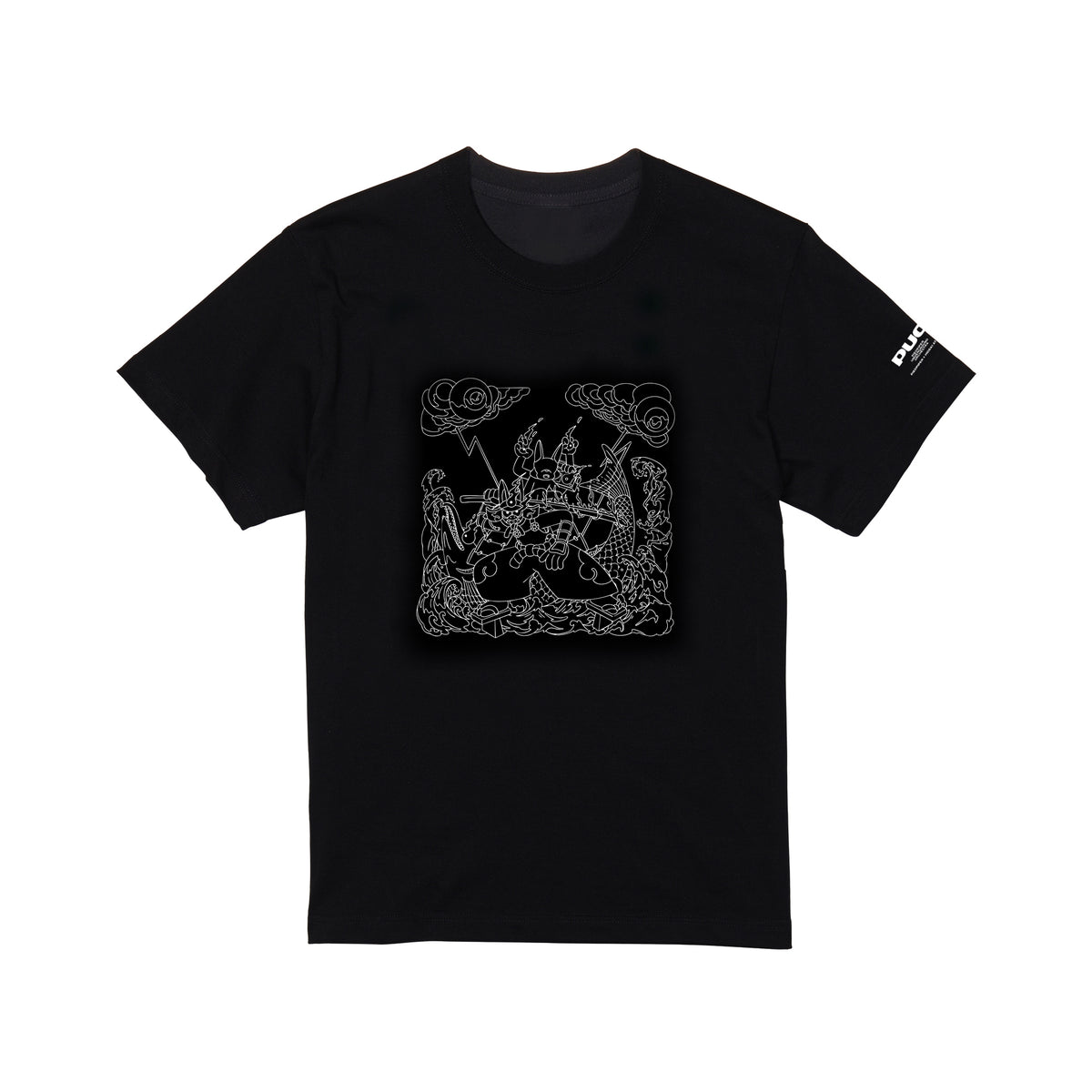 【P.U.O】アナログレコードジャケット風パッケージTシャツ（手拭い付）／2nd Remix ALBUM「DISCOTHEQUES 2」& OFFICIAL GOODS
