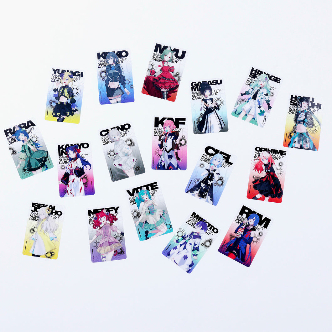 【KAMITSUBAKI STUDIO】ランダムクリアカード3枚入り（全17種）／コミックマーケット106出展記念グッズ