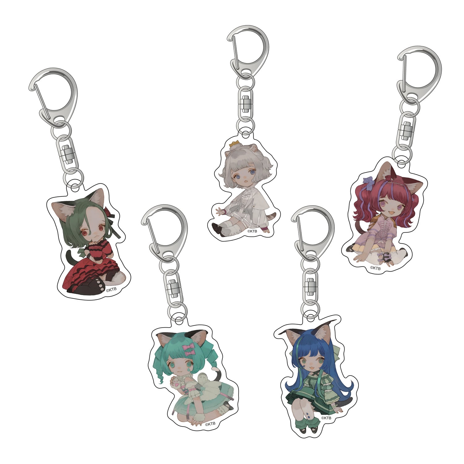 【新品未開封】VALIS名前キーホルダーセット VALIS】ランダムアクリルキーホルダー（全5種）／新衣装お披露目記念