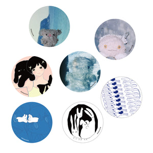 【廻花】イラストランダム缶バッジ／廻花展「くるくる」OFFICIAL GOODS