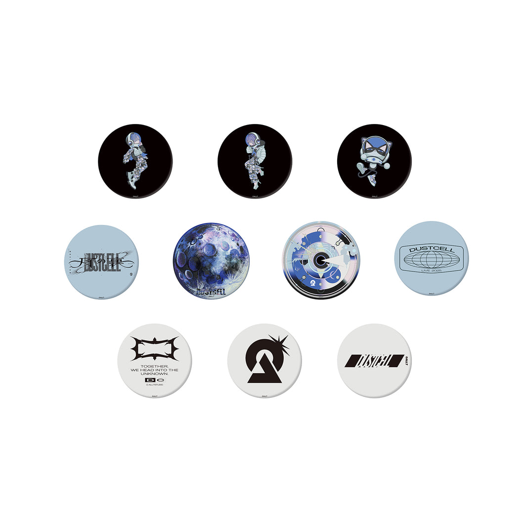 【DUSTCELL】ランダム缶バッチ（全10種）／DUSTCELL LIVE 2025「月の裏」