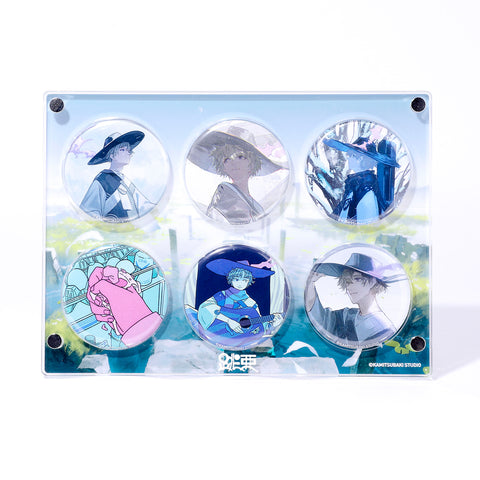 【跳亜】メモリアルディスプレイアクリルスタンドセット（缶バッジ6種付き）／MEMORIAL GOODS