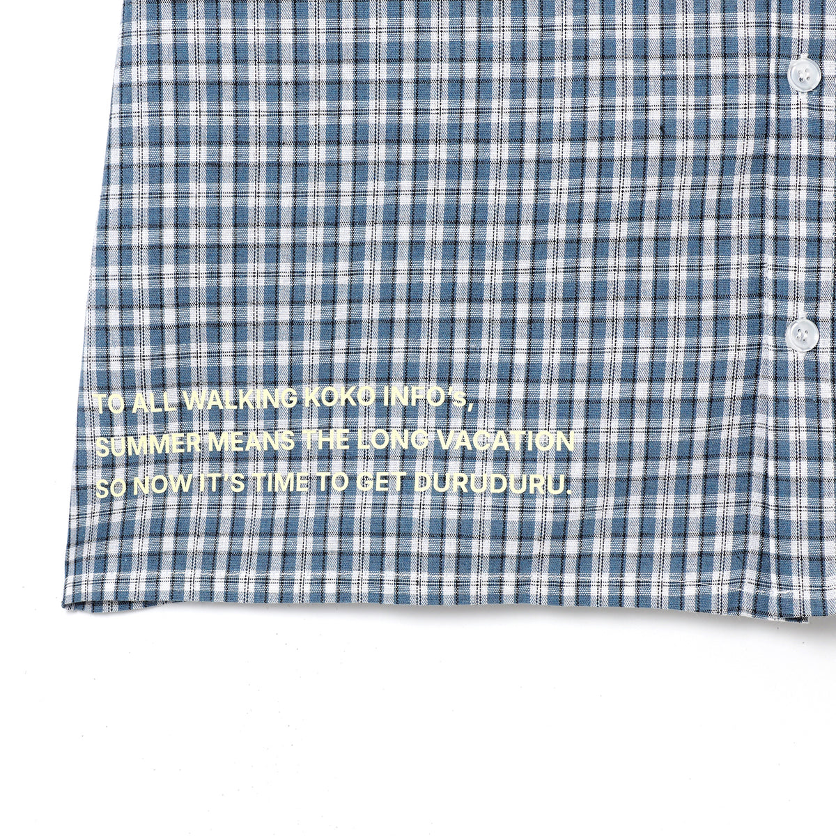 【幸祜】MMS CHECK SHIRTS／MAISON KOKO -2026 Summer Collection-