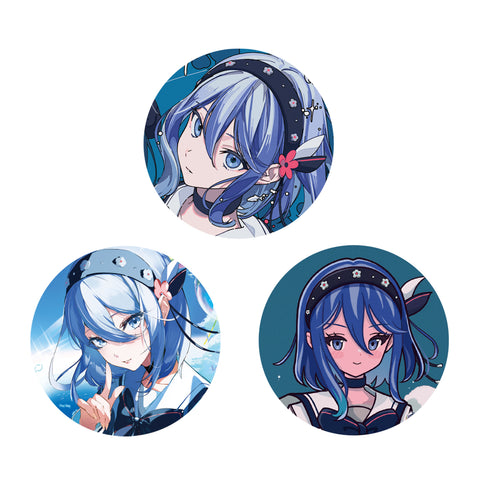 【空爽】缶バッジセット CIEL ver.／Virtual mini live「空爽パレット」OFFICIAL GOODS